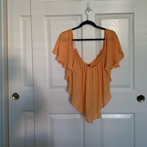 Mustard Yellow Off Shoulder Blouse